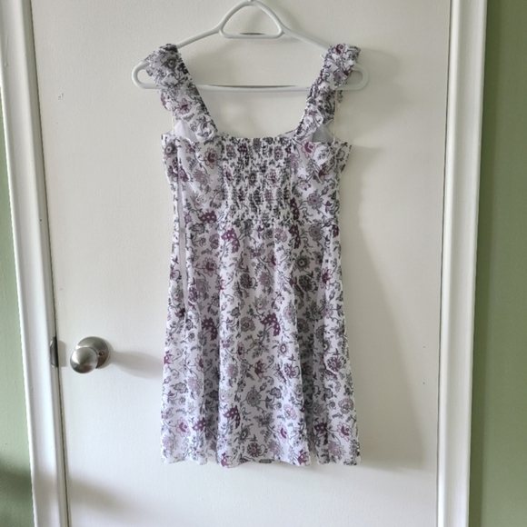 Aritzia Wilfred Fete Dress in Purple Floral - Picture 5 of 7